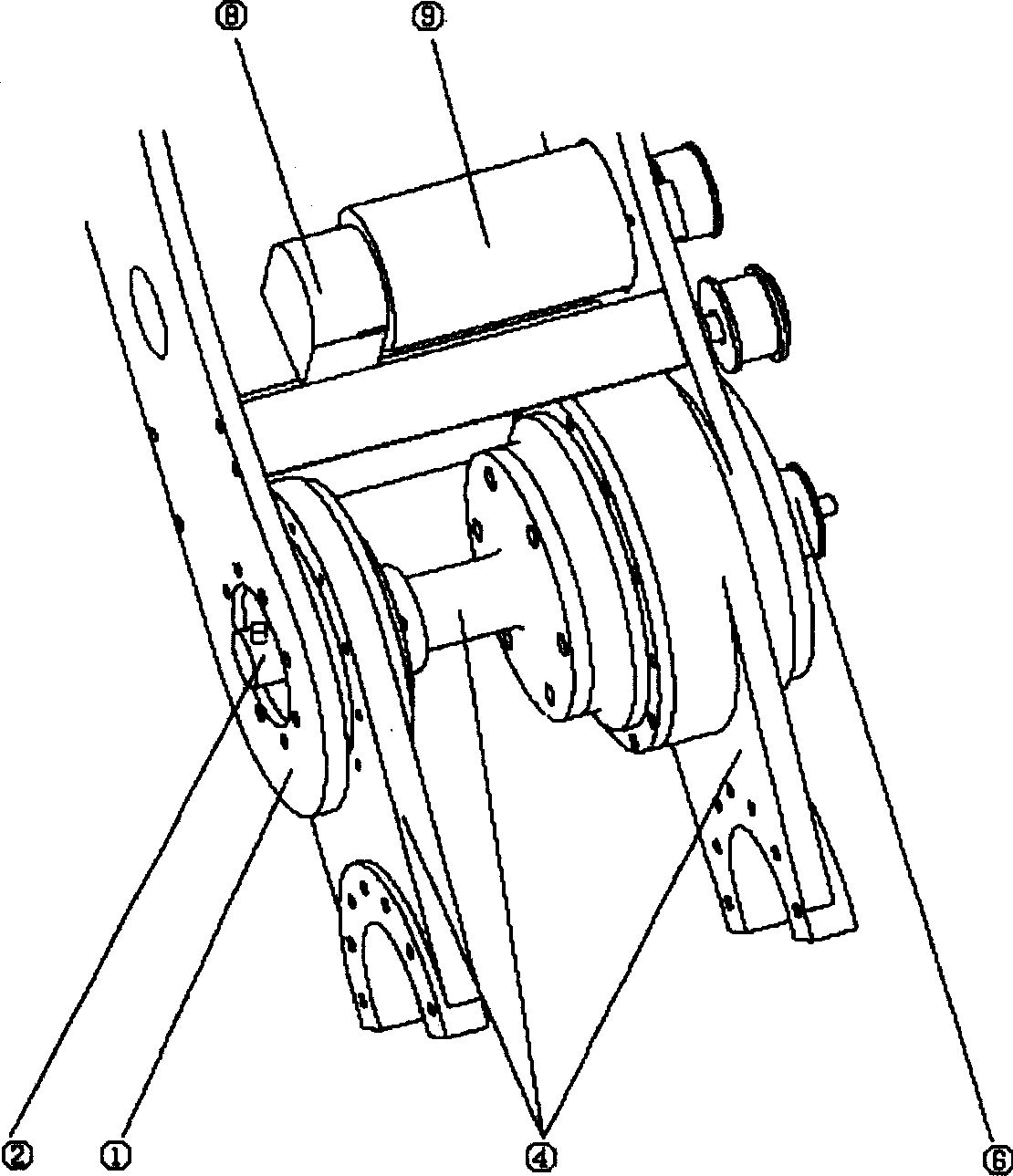 Double ring detecting mechanism for robot joint speed reducer flexibility