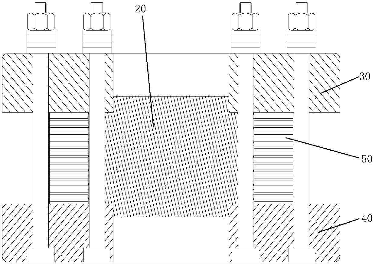 Thin ring part heat treatment fixture and processing method of thin spring steel tooth blade