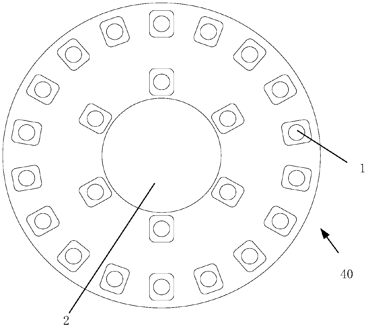 Thin ring part heat treatment fixture and processing method of thin spring steel tooth blade