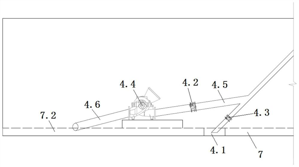 Anti-clogging drainage device in coal mine tunnel and use method