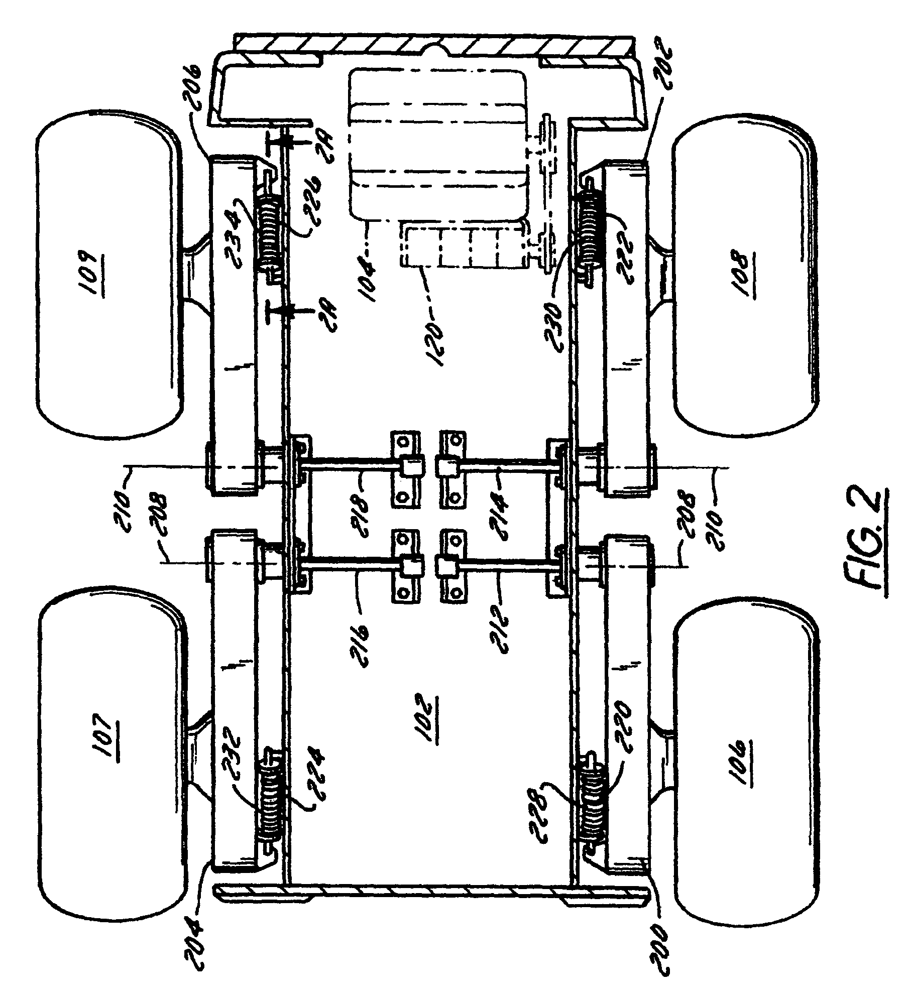 Locking anti-motion suspension