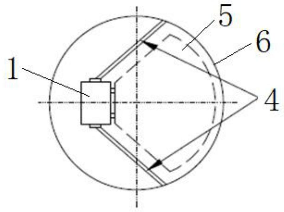 Offset side hanging type rocket adapter structure