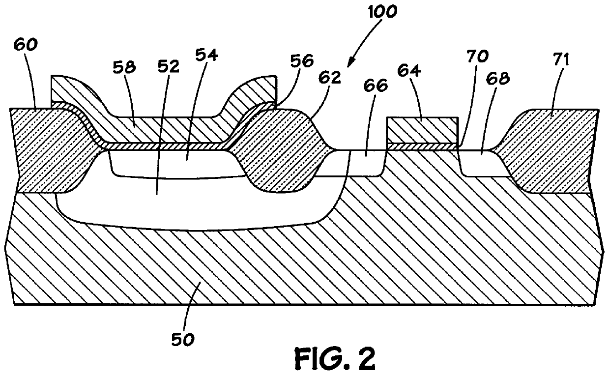 Structure for an antifuse cell