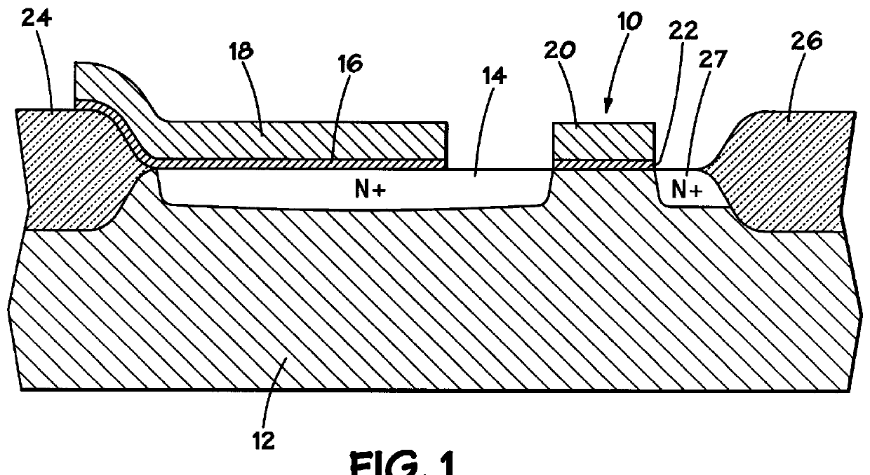 Structure for an antifuse cell