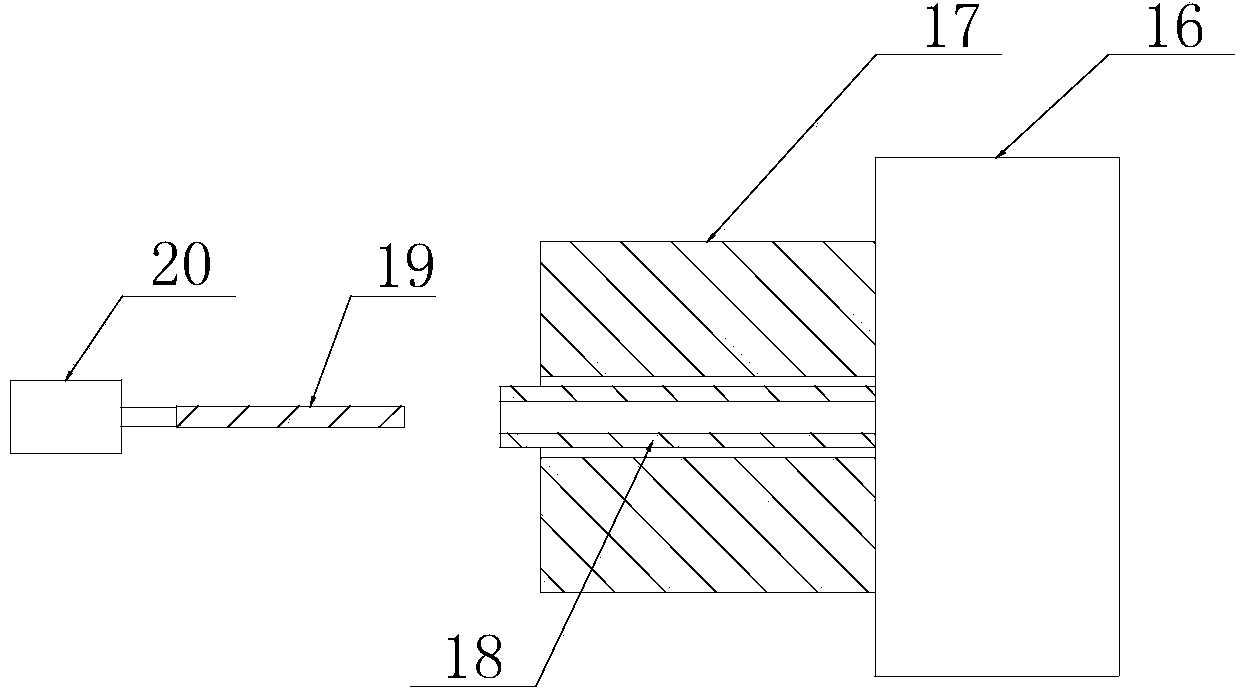 Positioning detecting device and positioning detecting method for collecting pipe of heat exchanger on core assembly part