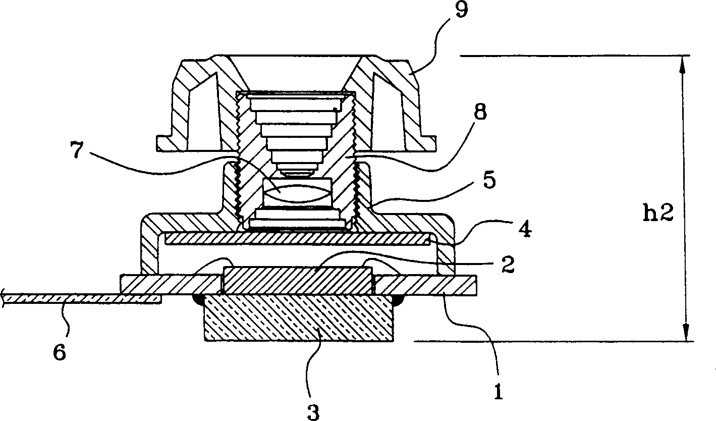 Image sensor assembly and its mfg. method