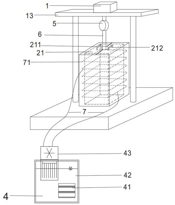 Low-temperature standardized sample preparation device and method for ice-soil mixture