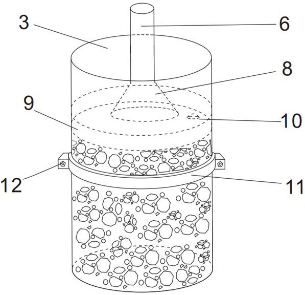 Low-temperature standardized sample preparation device and method for ice-soil mixture