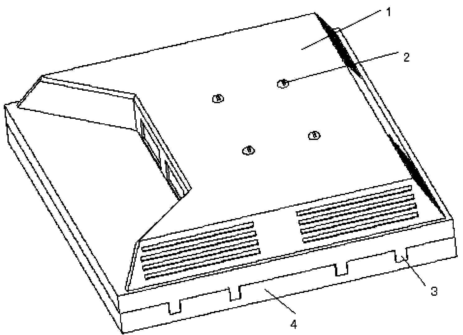 Liquid crystal display framework with initiative detachment function and initiative detachment device