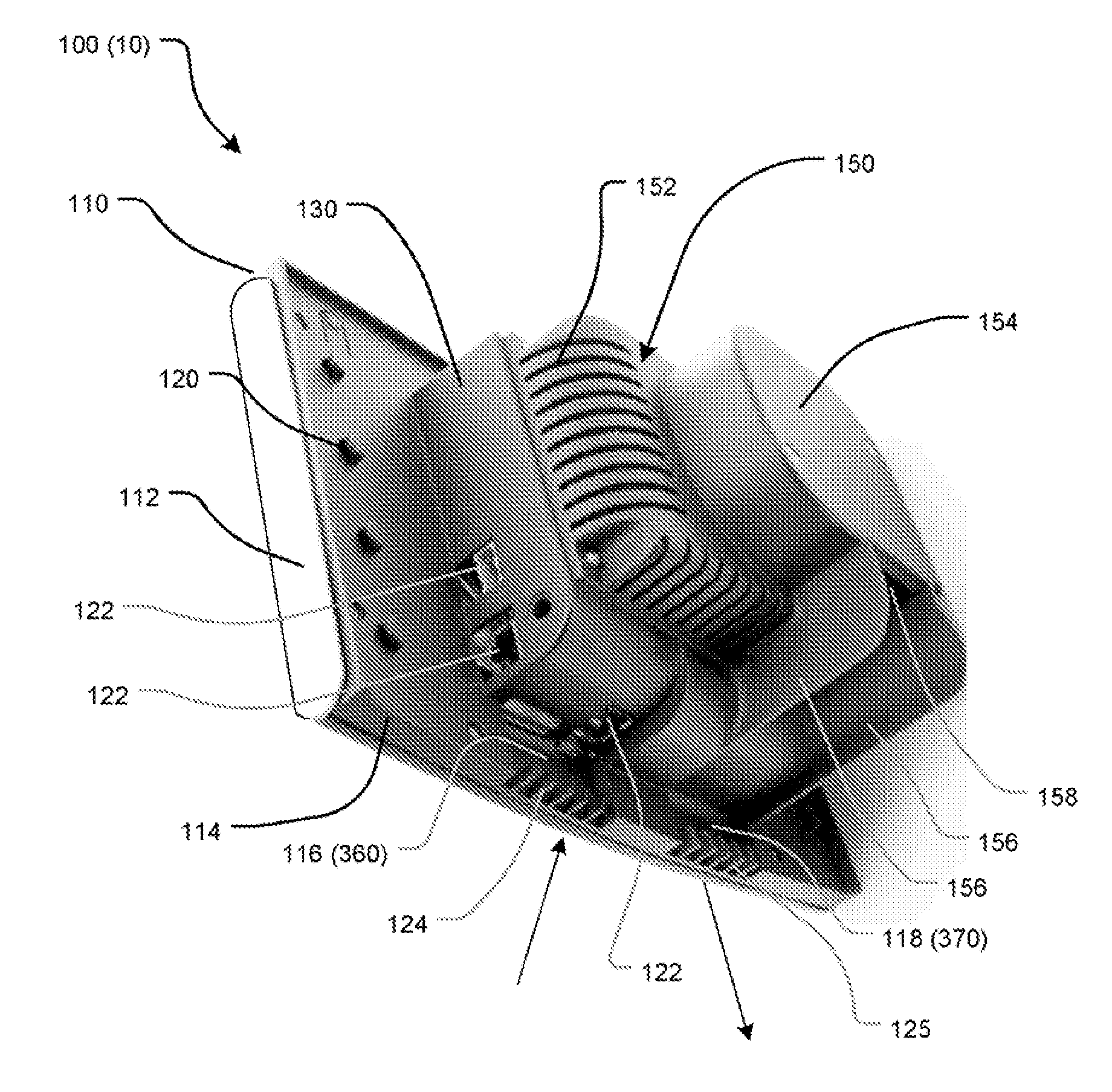 Air-cooling system configuration for touch screen