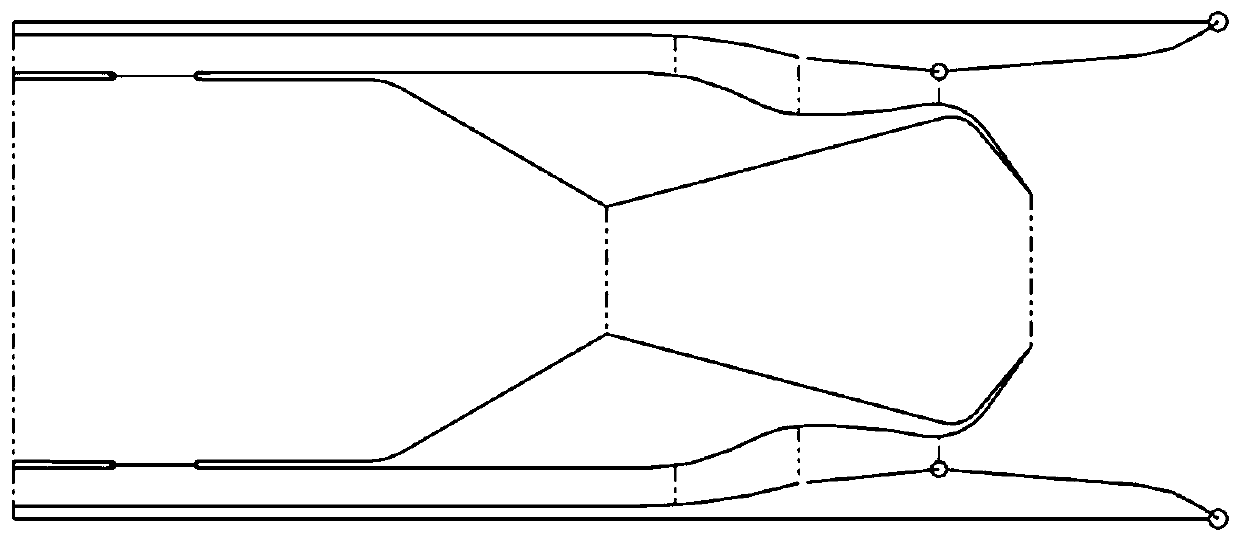 Parallel thrust vector exhaust system based on throat offset type pneumatic vector spray pipe