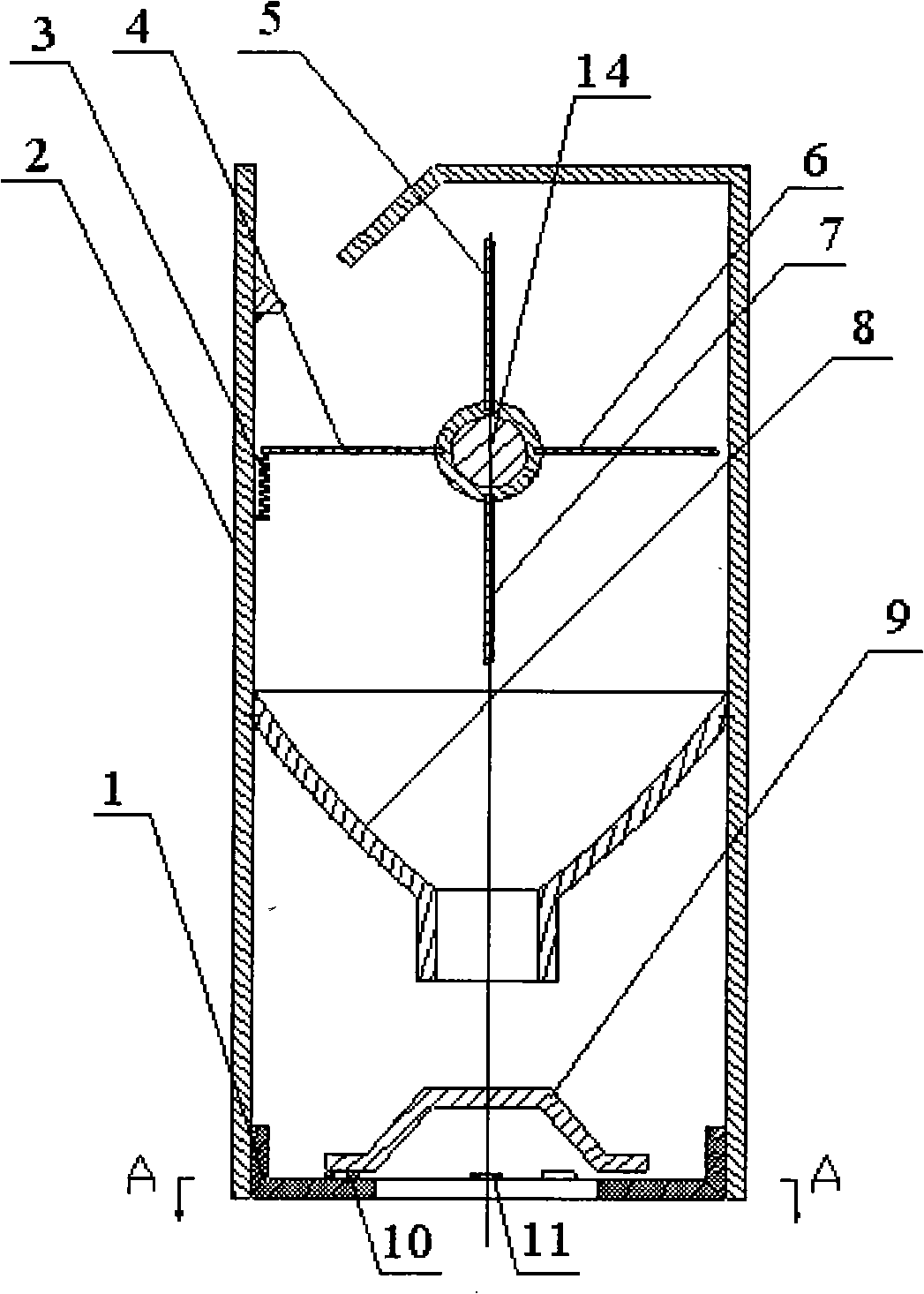 Impulse type cereal flux detection device