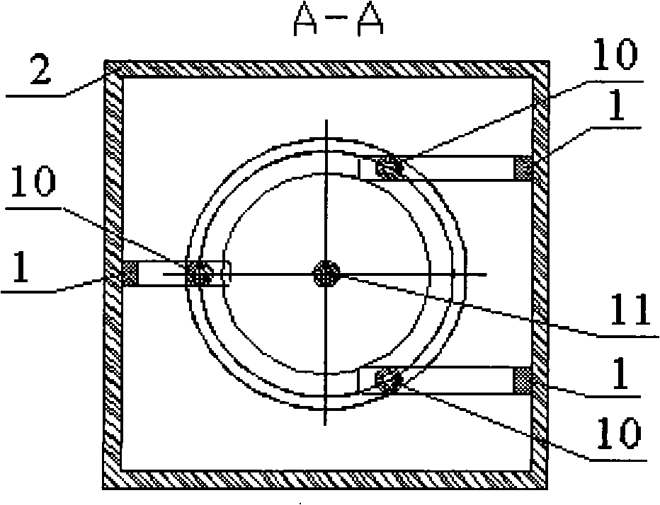 Impulse type cereal flux detection device