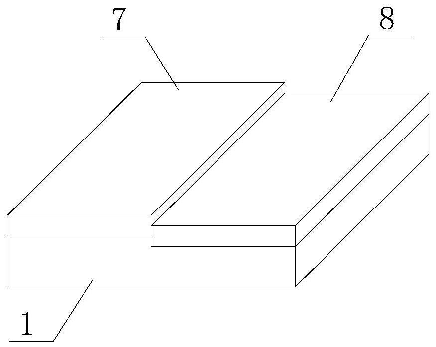 Cement pavement slab staggering treatment structure and construction method