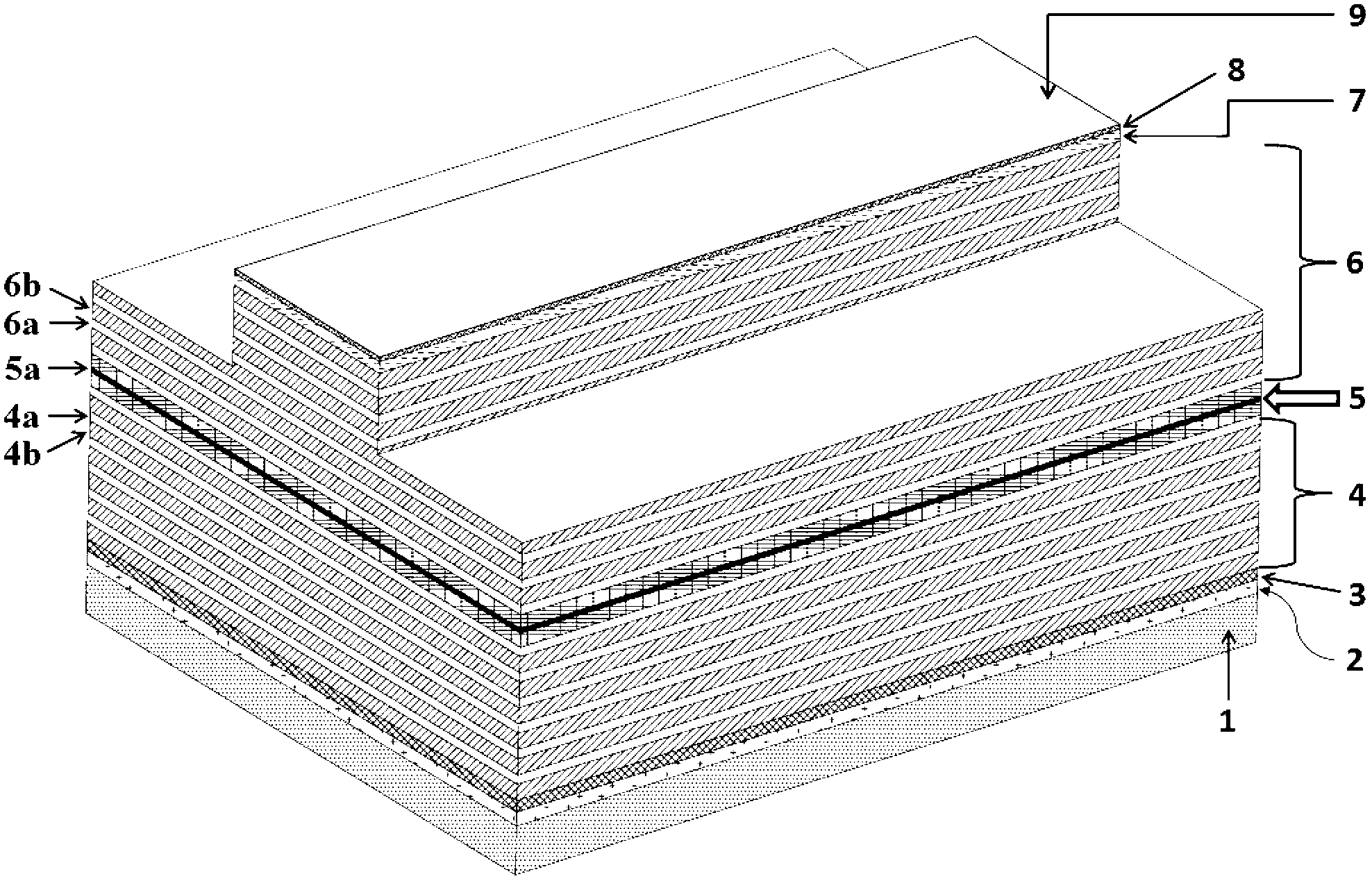 Bragg reflection waveguide double-beam laser and application method thereof