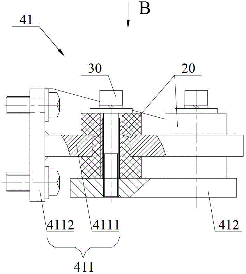 Damping unit, damping device and engine test system using damping device