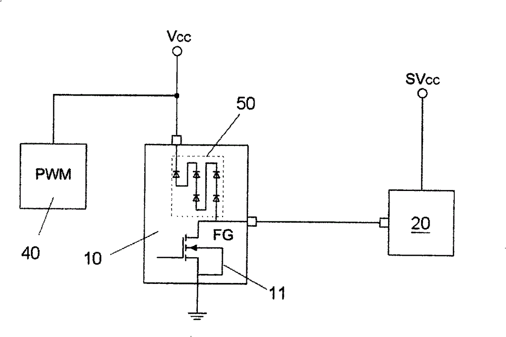 Motor-driven control chip provided with ESD circuit