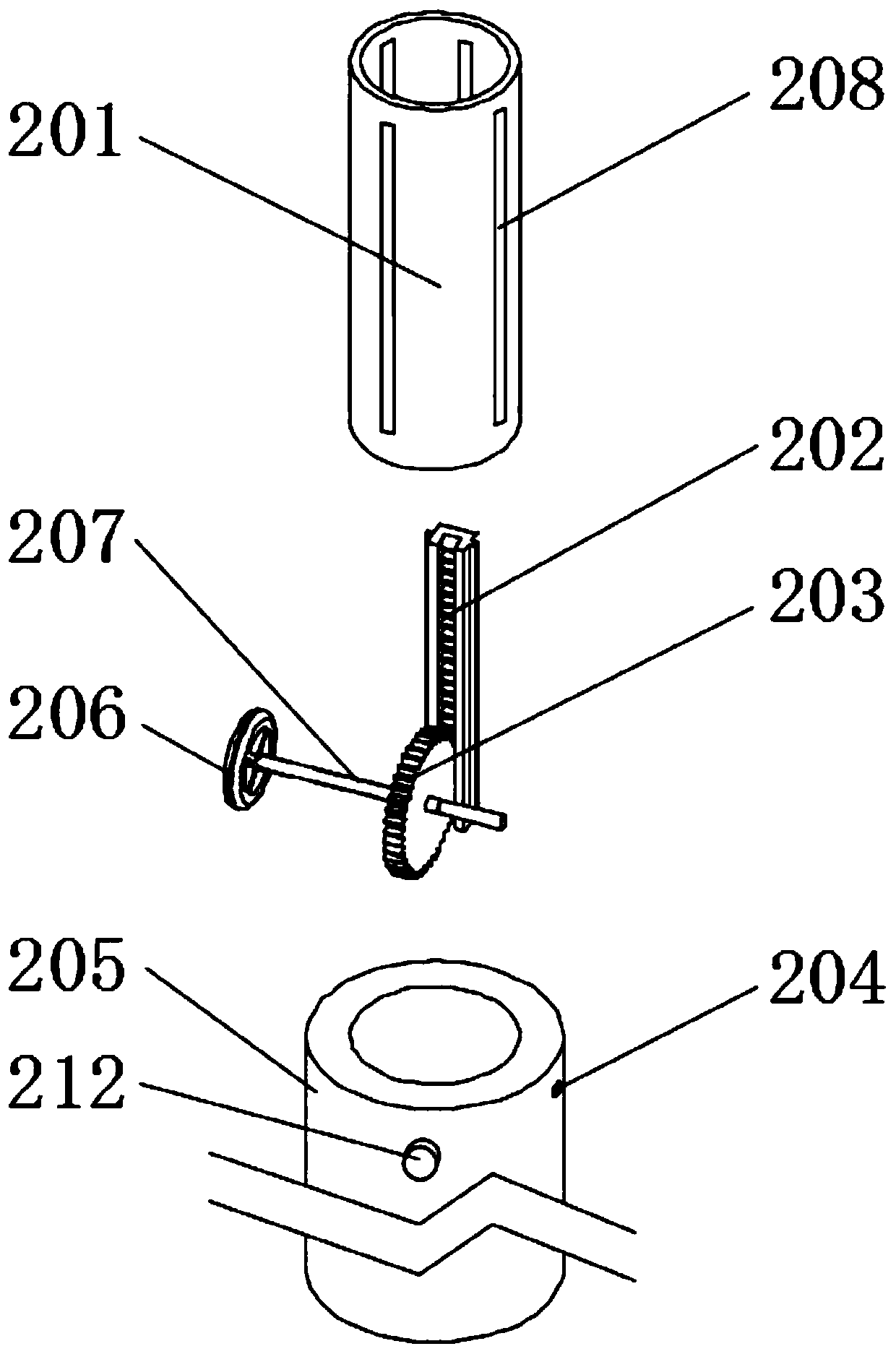 Medical walking stick with lifting and anti-skid functions