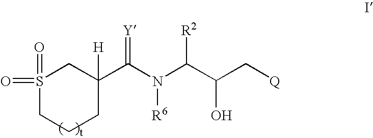 Cyclic sulfone containing retroviral protease inhibitors