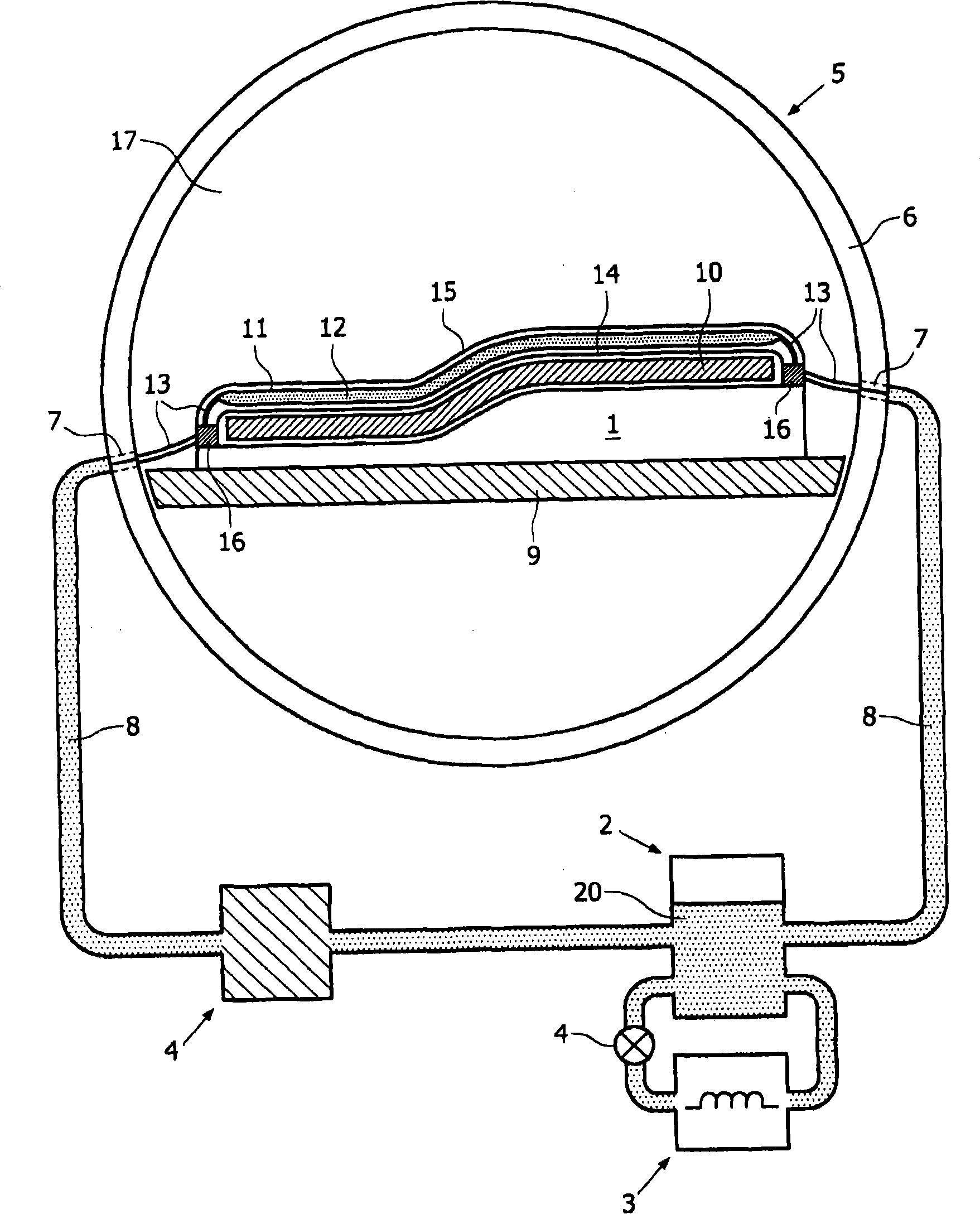 Method and device for adhering components to a composite molding