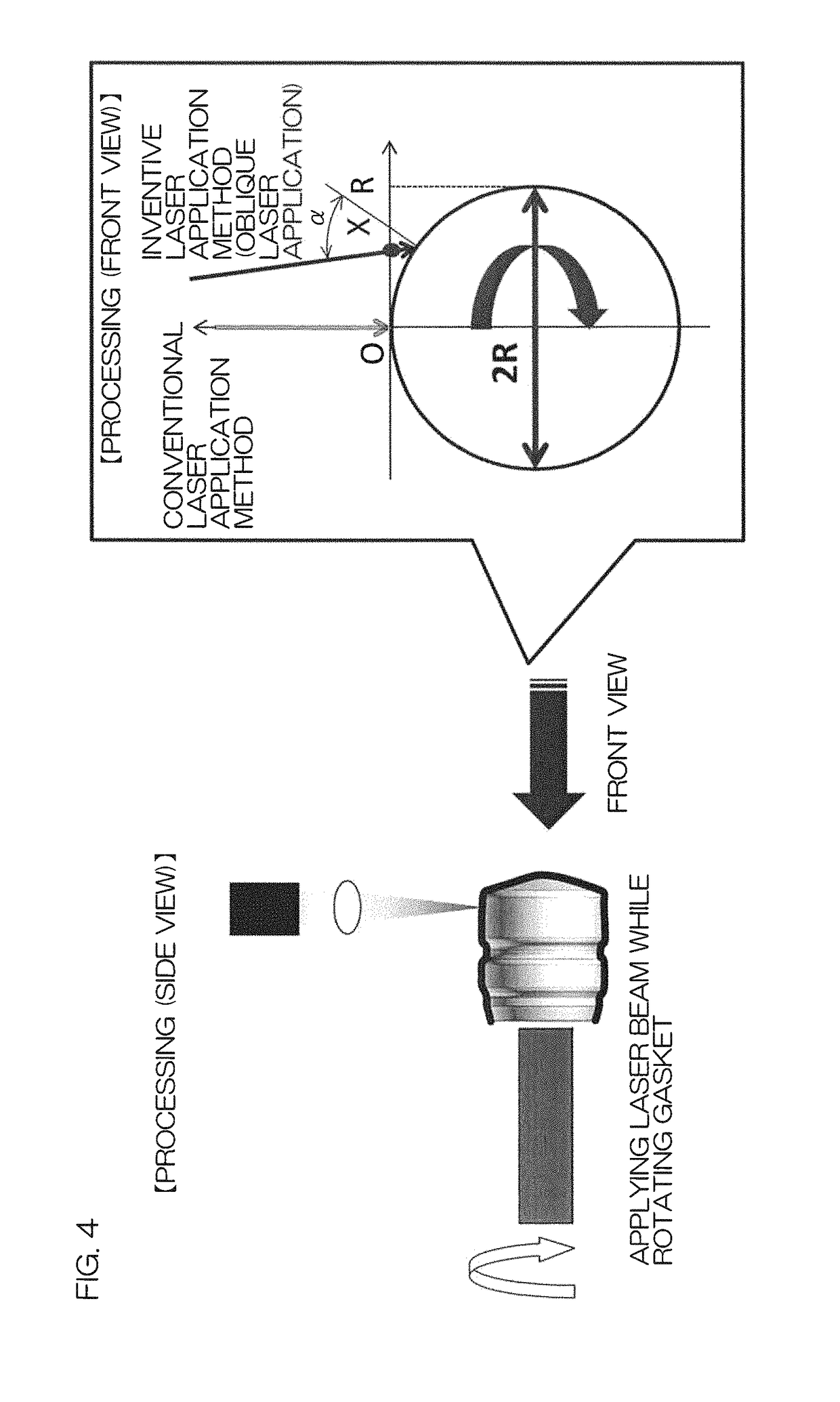 Medical syringe, gasket to be used for syringe, and gasket production method