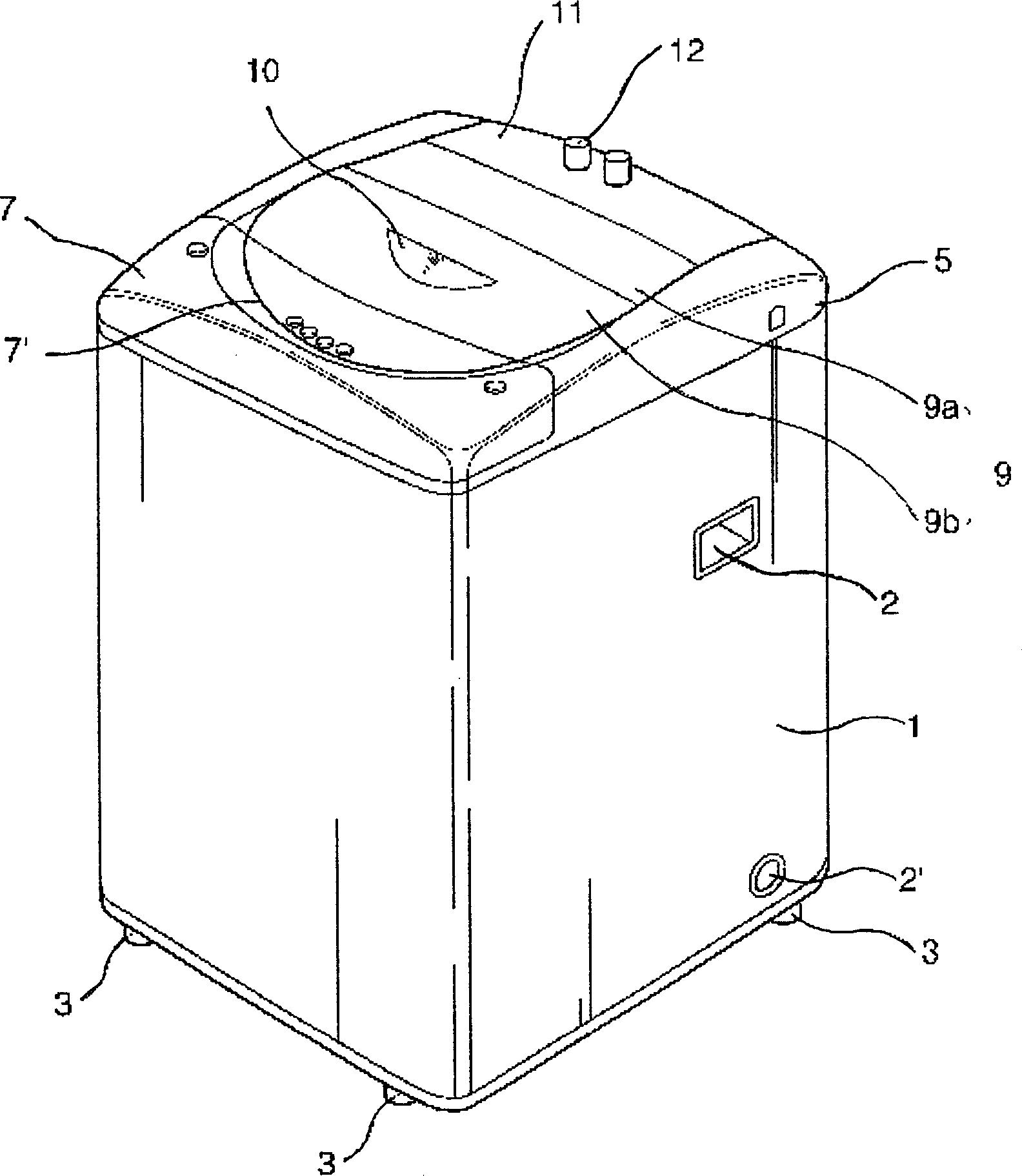 Exterior component hue adjustable washing machine and method for adjusting the same