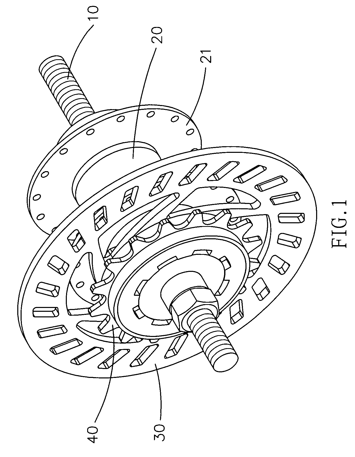 Hub assembly for disk brake of bicycle