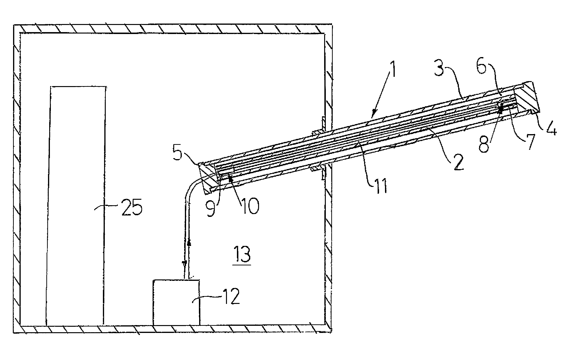 High voltage bushing, a method of cooling a conductor thereof, and an electric power distribution system comprising such a bushing