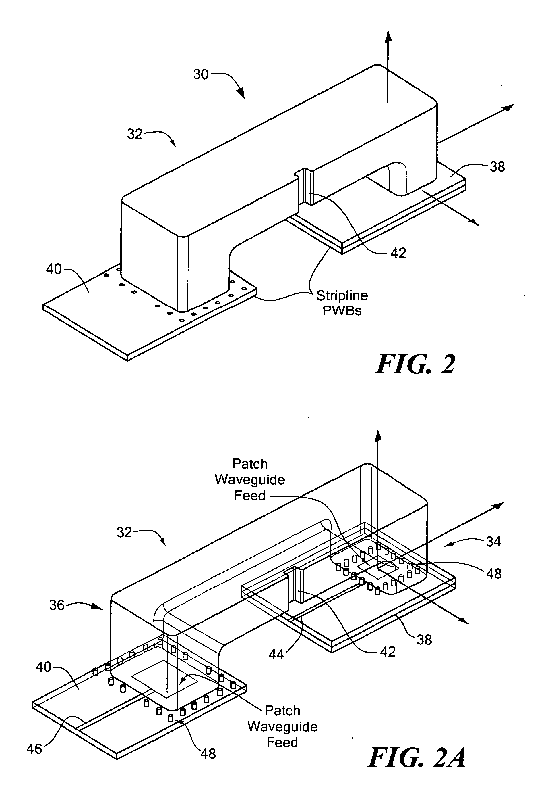 Waveguide - printed wiring board (PWB) interconnection