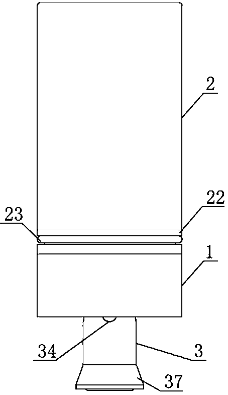 Pilot-operated type electromagnetic valve in bottle opening valve