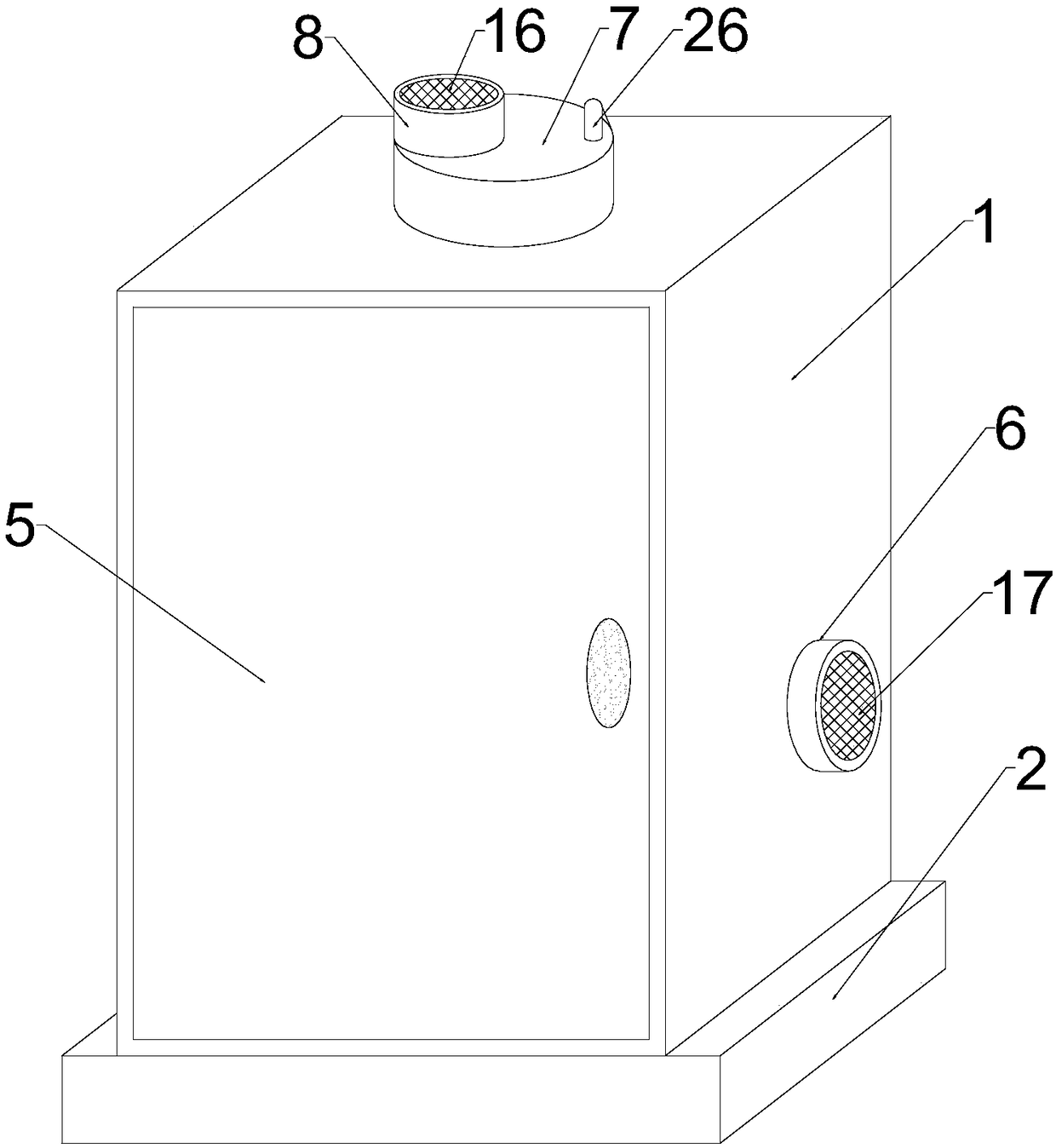 Novel air-cooled power cabinet