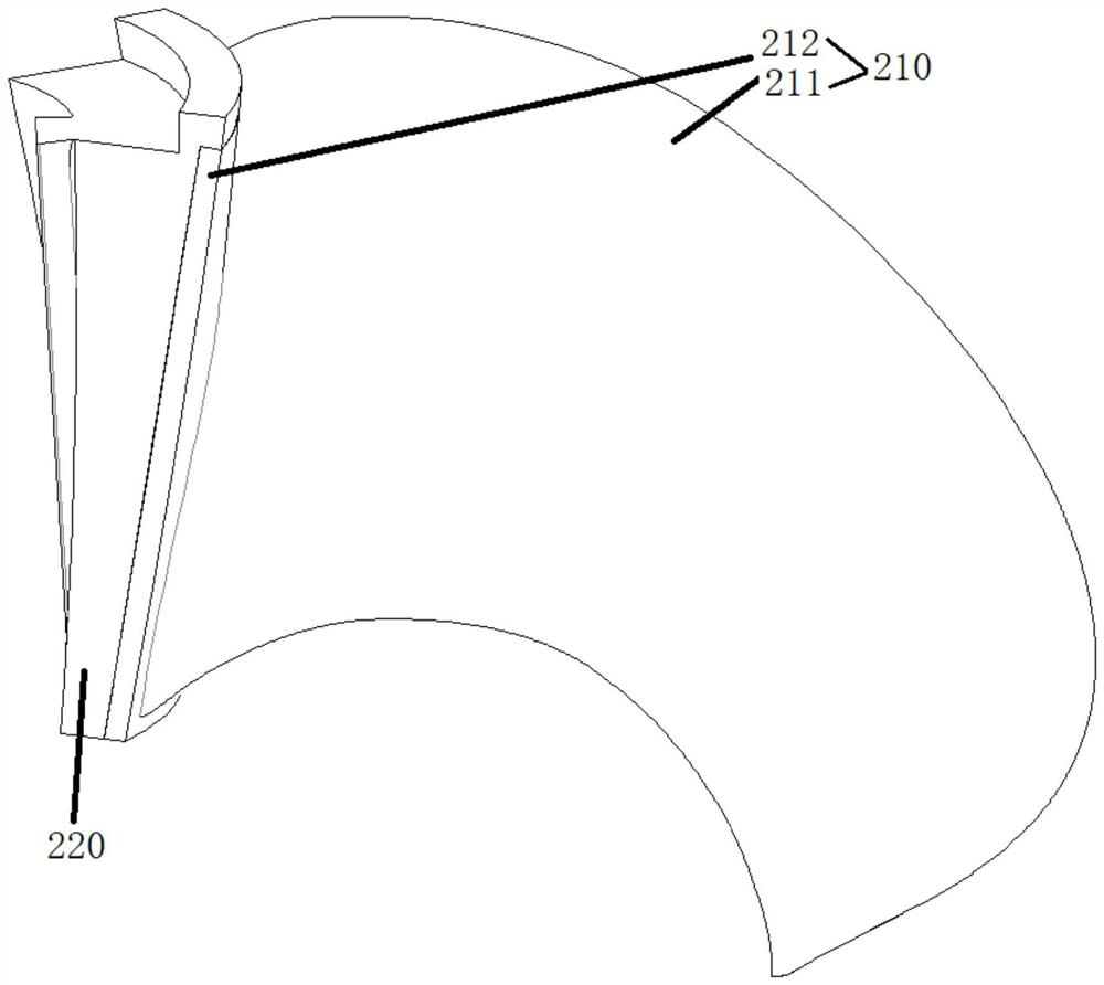 Hot-pressing tank forming mold and forming method for composite material blade of ship propeller