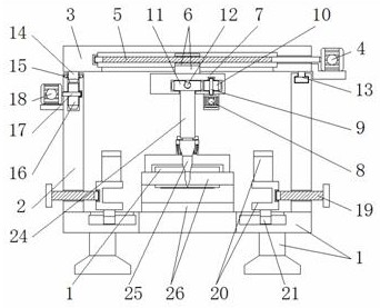 Diameter-adjustable efficient punching device suitable for furniture plate