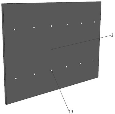 Prefabricated stiff concrete shear wall panel with U-shaped anchor steel plate, fabricated stiff concrete shear wall and manufacturing method