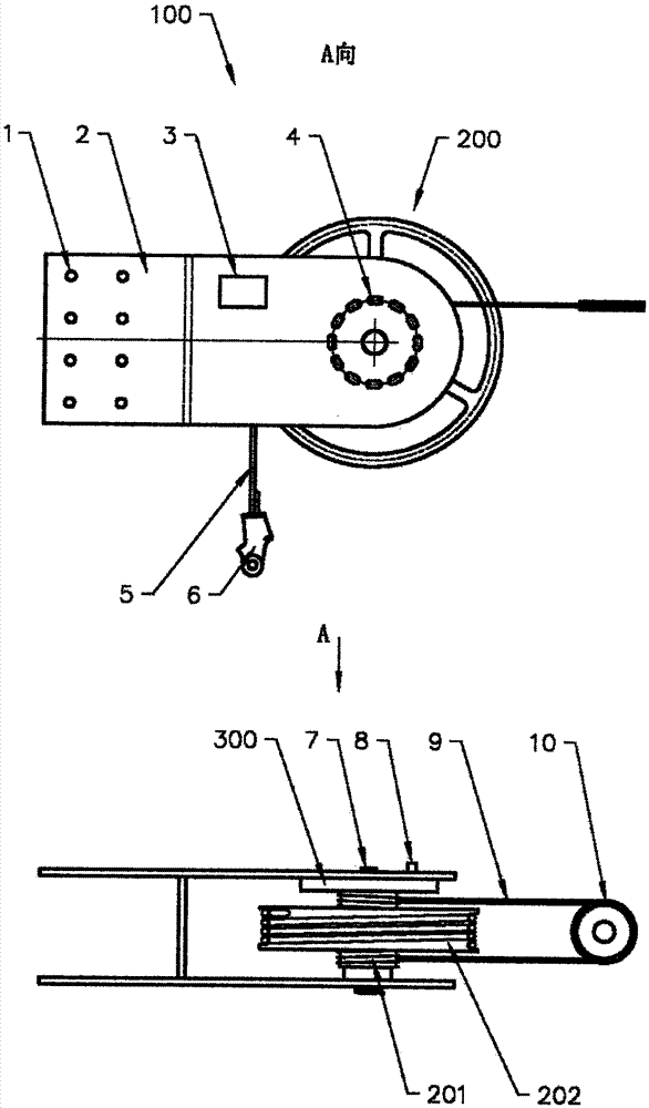 Grooved wheel compensation device