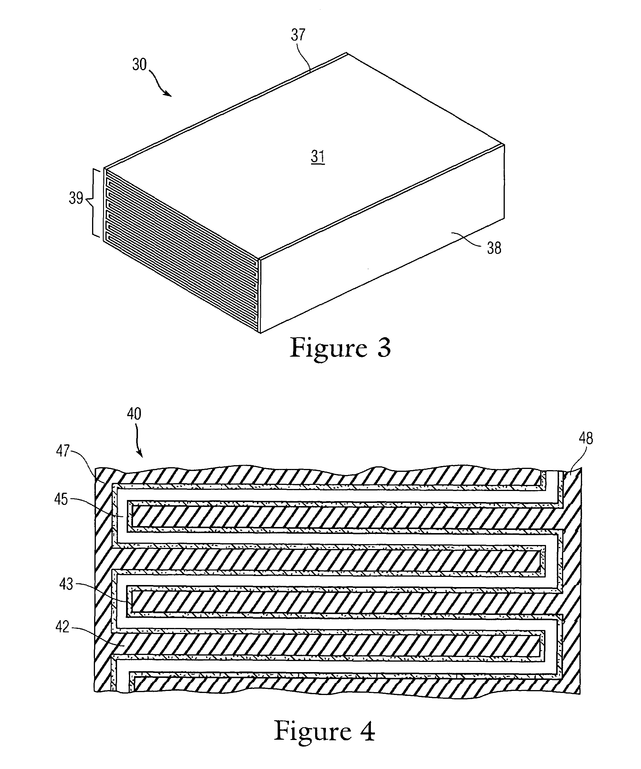 High performance capacitor with high dielectric constant material