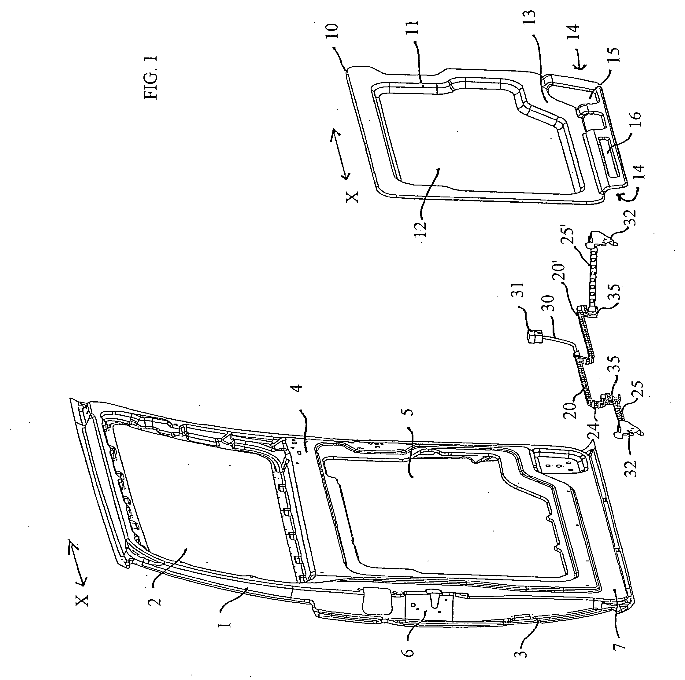 Sliding door for motor vehicles and method for the assembly thereof