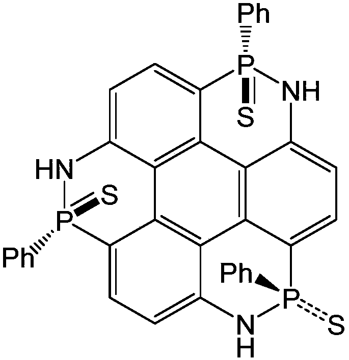 Sulfur, nitrogen and phosphorus heterocyclic compound and preparation method and application thereof