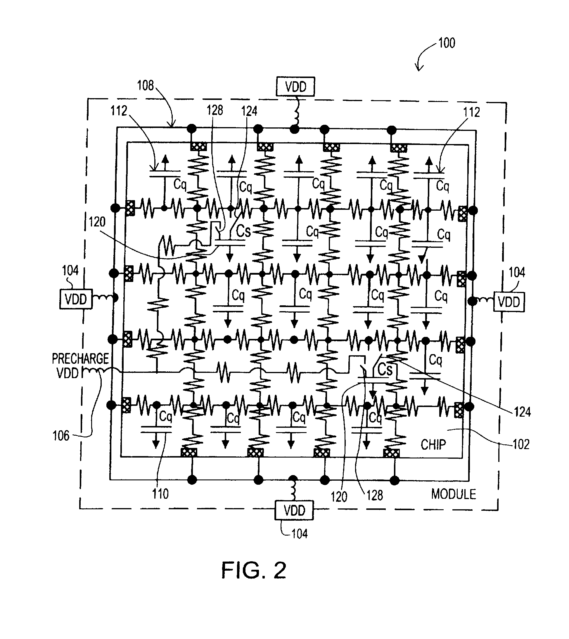 Design structure to eliminate step response power supply perturbation