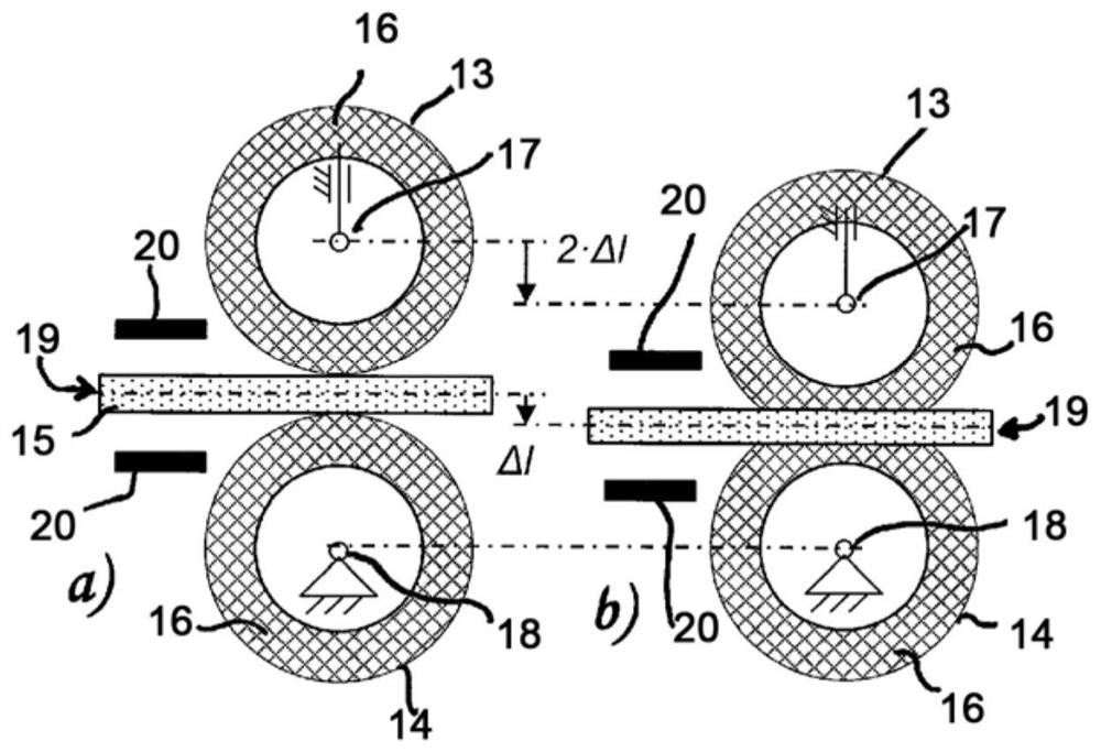 Device for pressing flat material