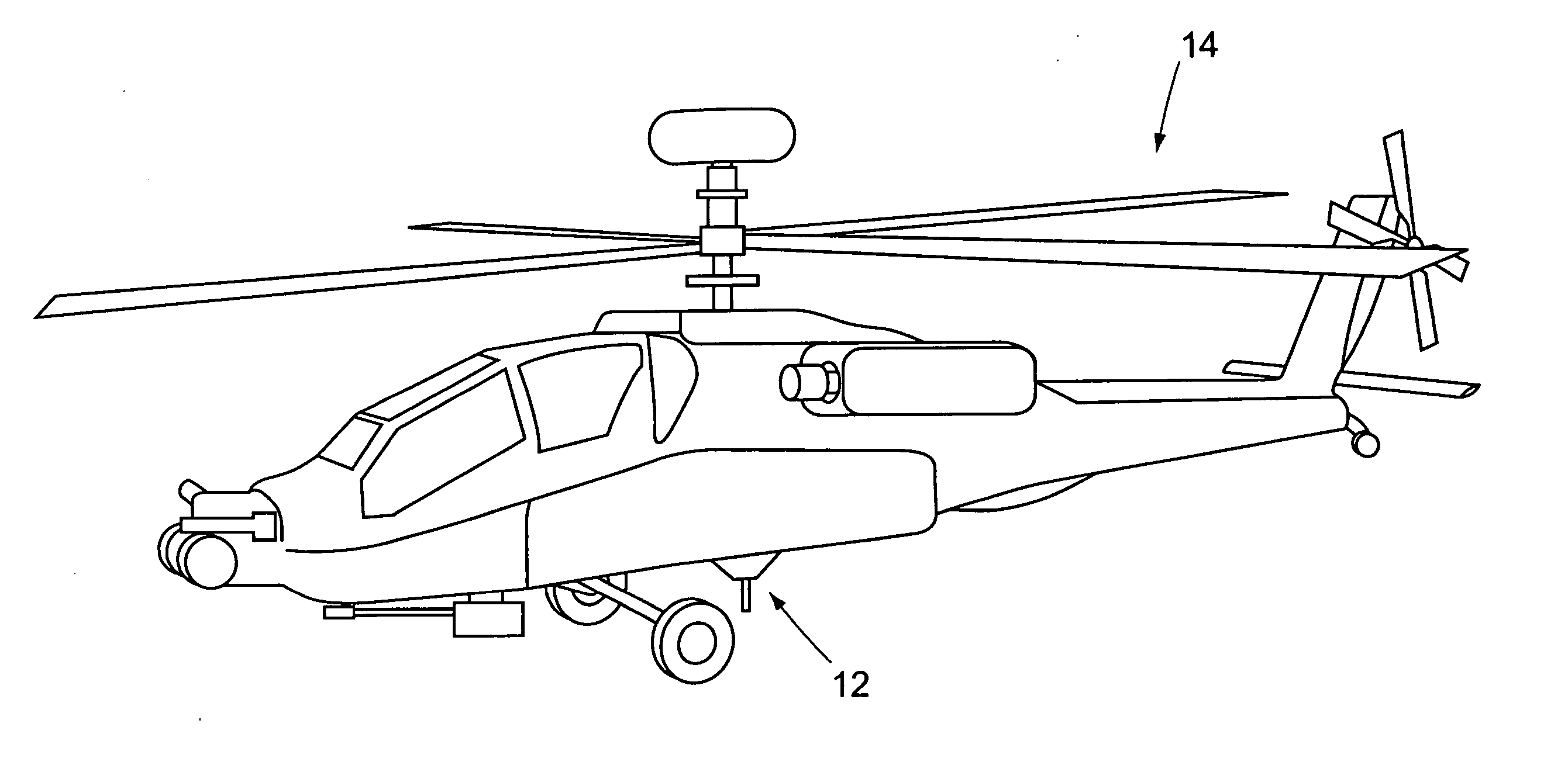 Landing assist probe retention strap