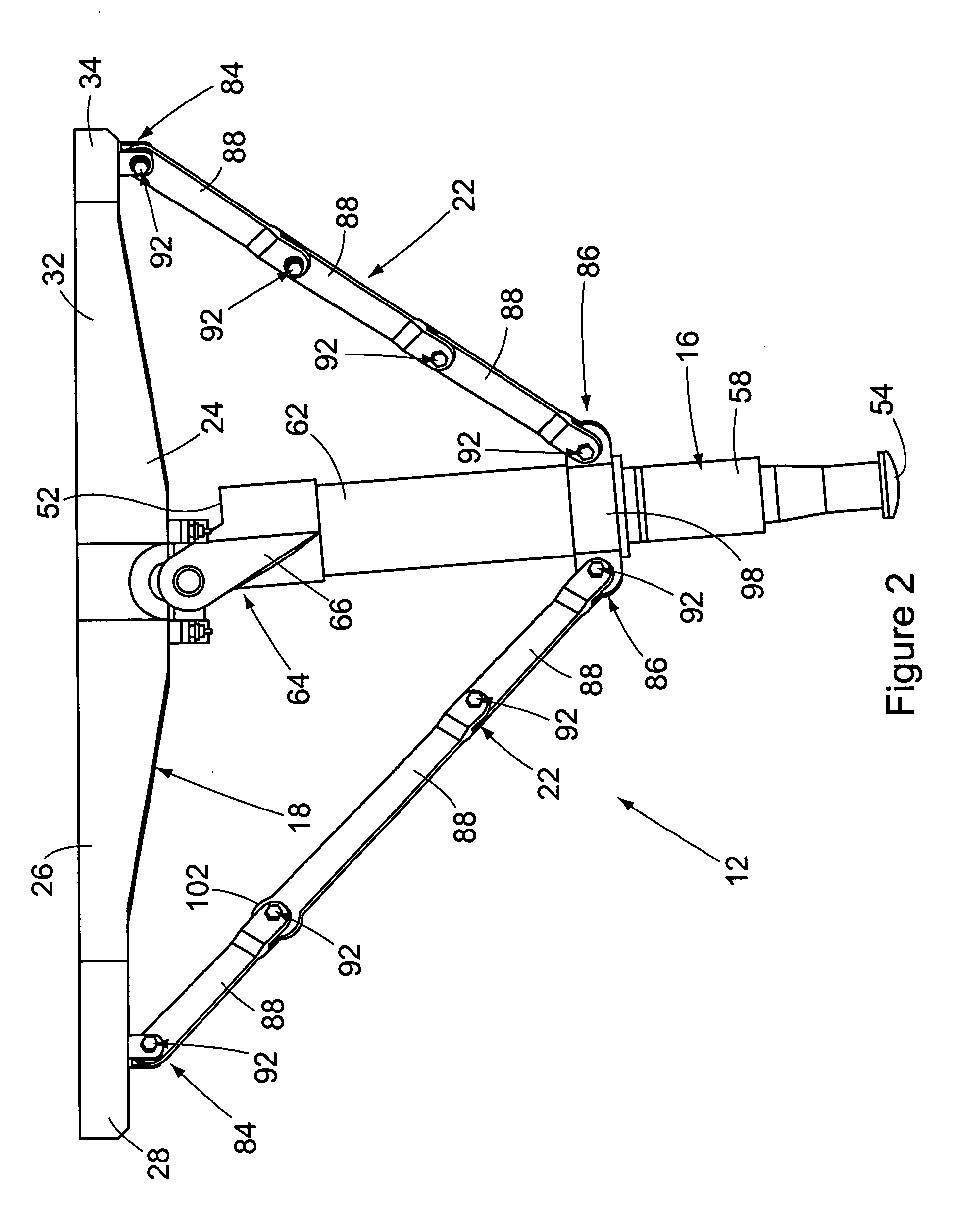 Landing assist probe retention strap