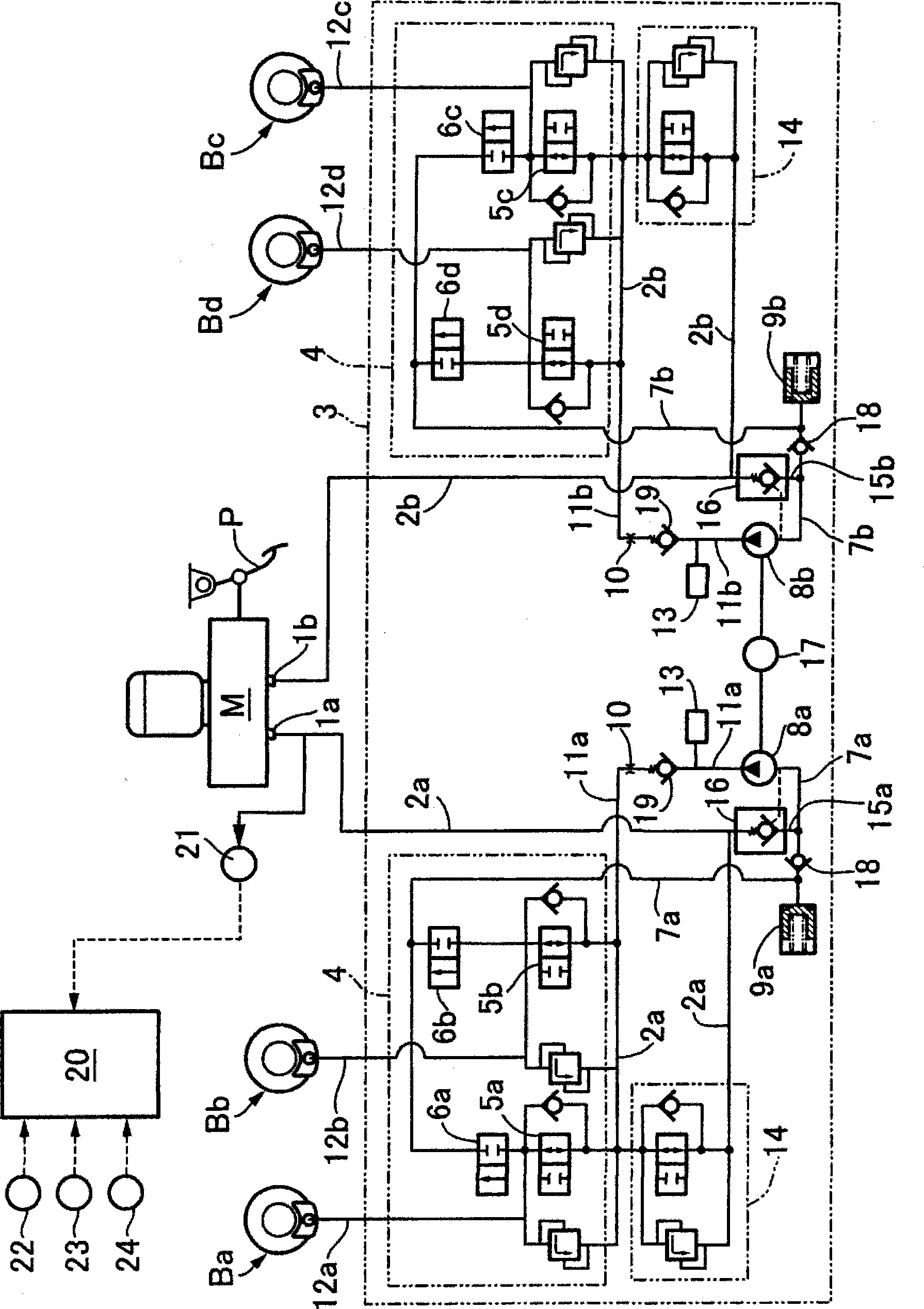 Vehicle brake hydraulic pressure control apparatus