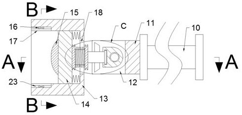 Bolt disassembling and assembling wrench capable of being used in hole