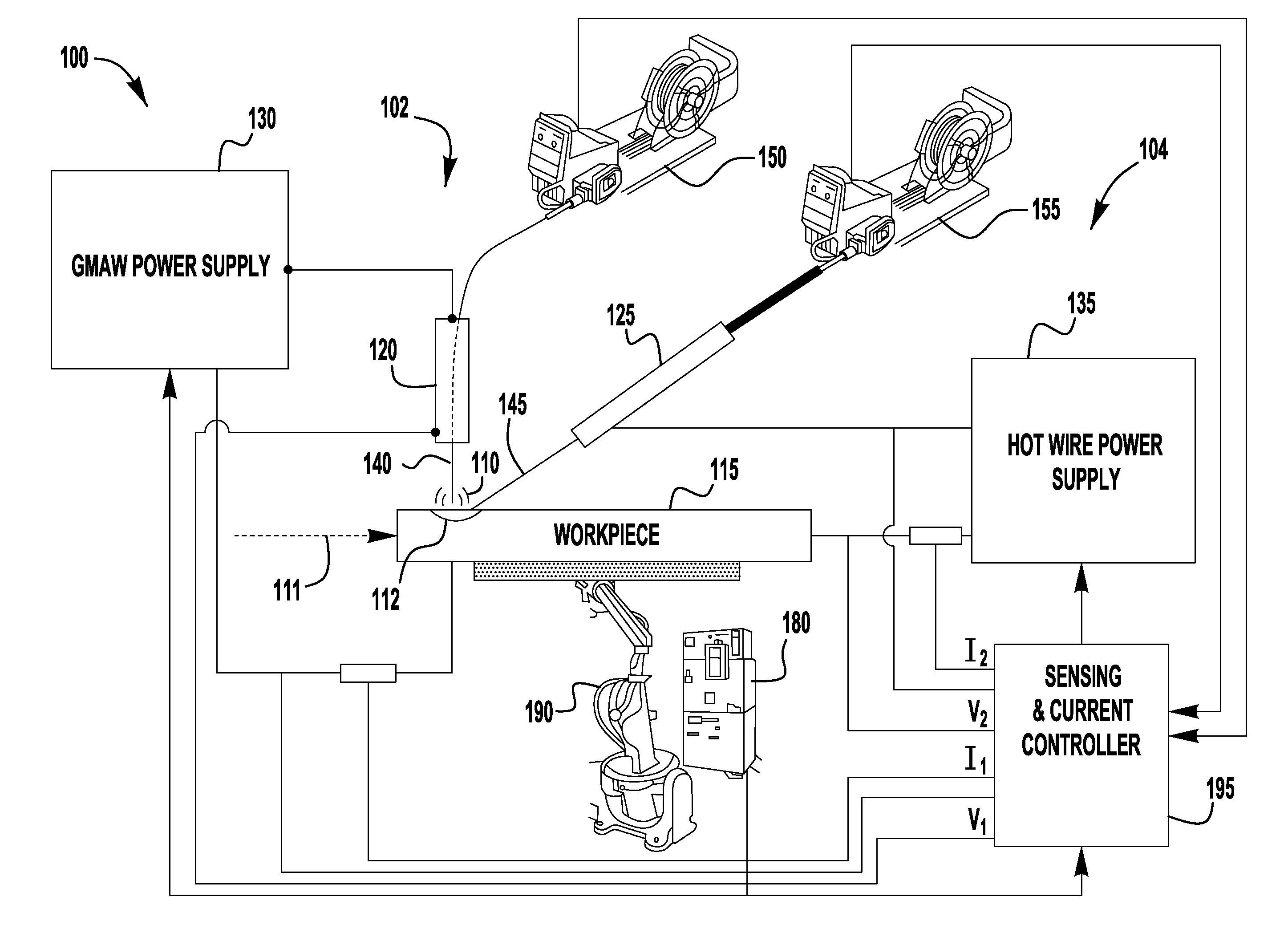 Tandem hot-wire systems