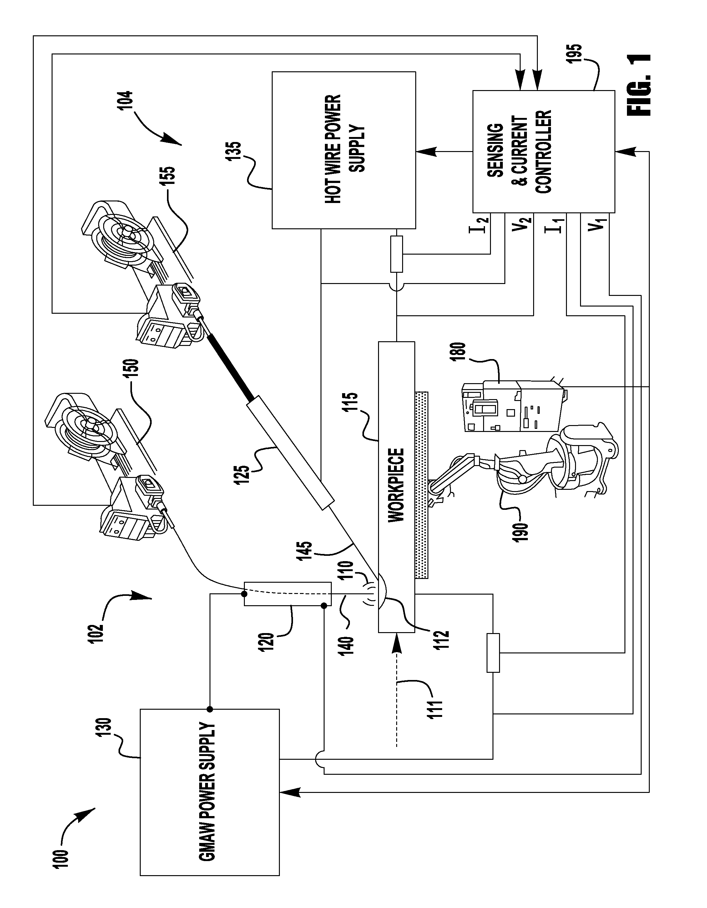 Tandem hot-wire systems