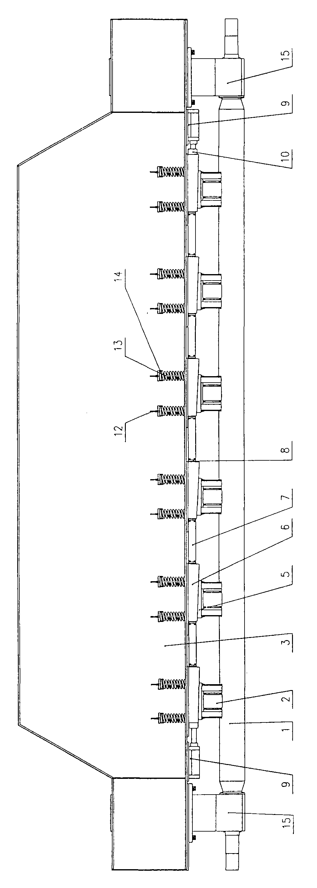 Plate bending machine capable of automatically adjusting multiunit upper supporting roller device
