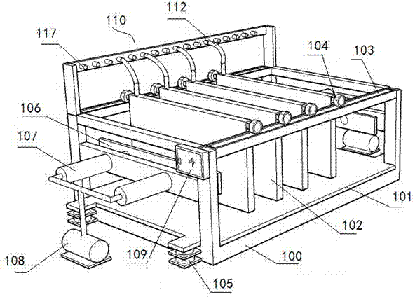 Processing equipment for fireproof cross-band veneer