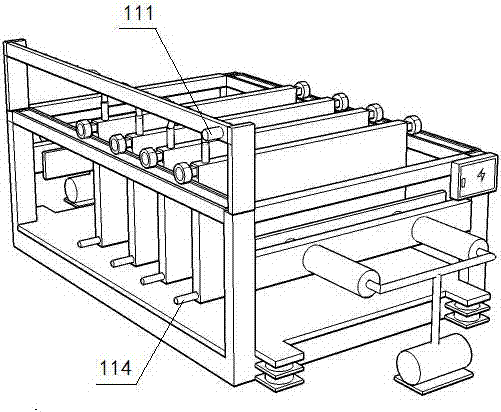 Processing equipment for fireproof cross-band veneer