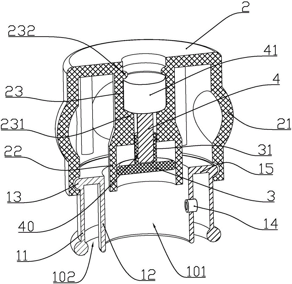 A cupping device with massage function